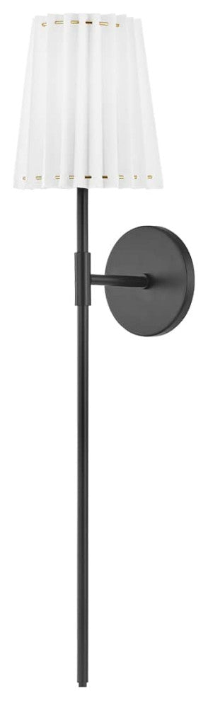 Demi 1-Light Long Wall Sconce Soft Black