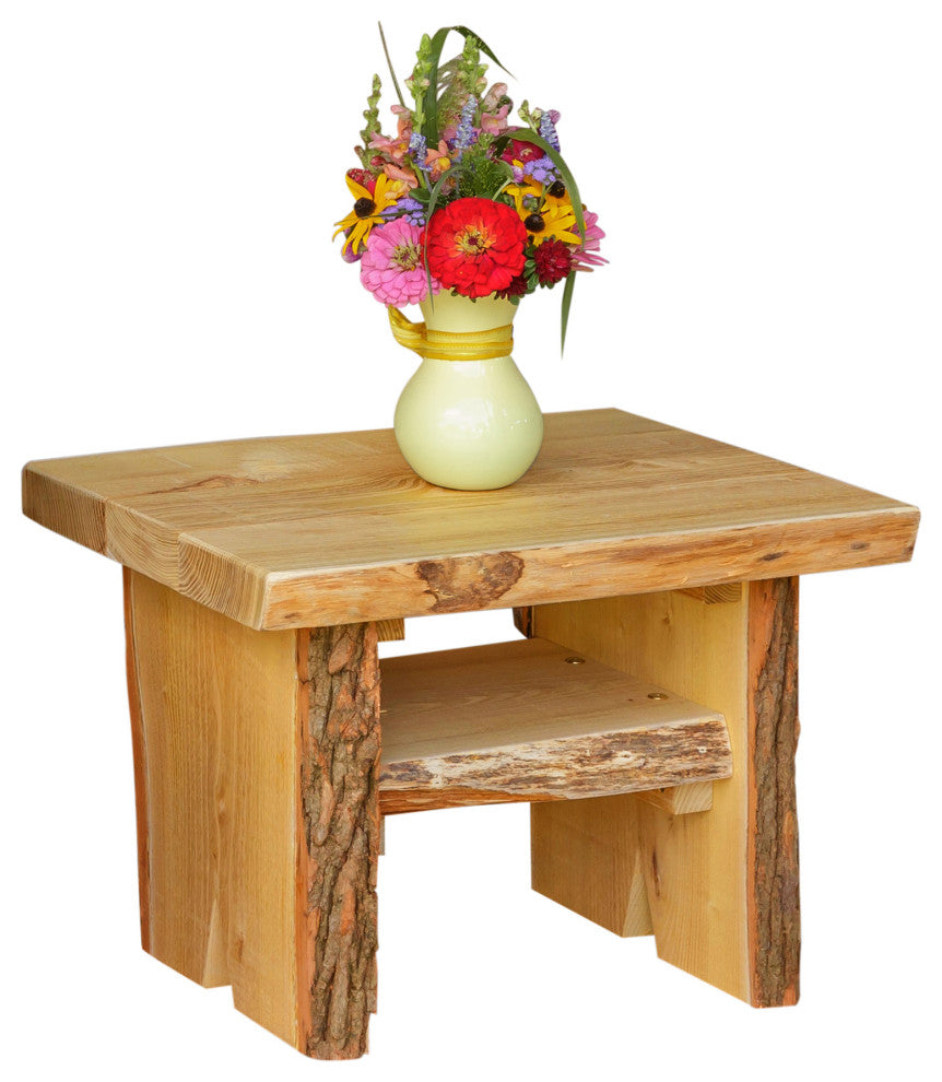 Live Edge Locust Sunrise Thicket Side Table, Natural Stain
