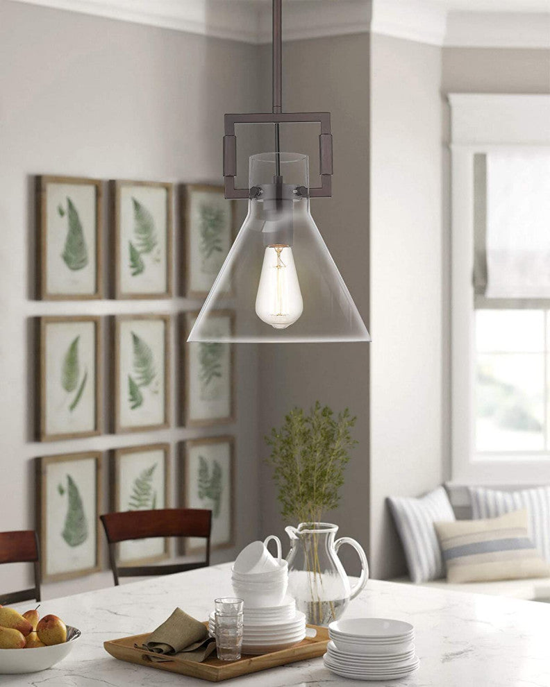 Vintage Glass Pendant Light Fixture, Island, Adjustable Hanging Pendant Lamp