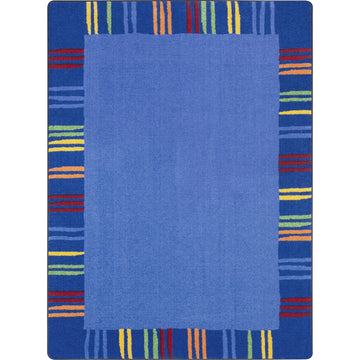 Seeing Stripes 7'8" x 10'9" area rug, color Rainbow