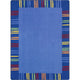 Seeing Stripes 7'8" x 10'9" area rug, color Rainbow