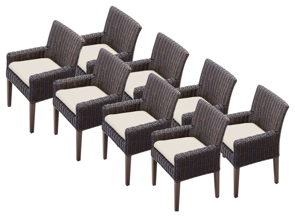 8 Venice Dining Chairs With Arms