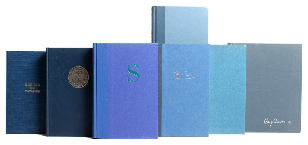 Decorative Books - Denim Book Wall - Set of 100 Blue Books