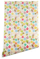 Deny Designs Sharon Turner Indian Summer Flowers Bees Wallpaper, Multi, 2'x10'