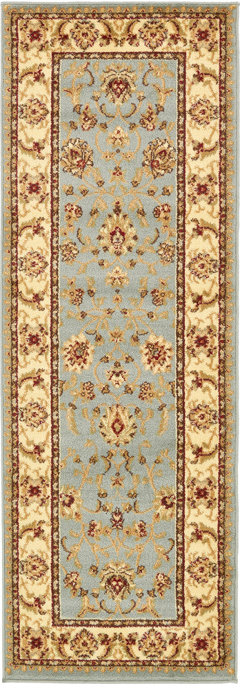 Unique Loom Light Blue St. Louis Voyage 2' 2 x 6' 0 Runner Rug