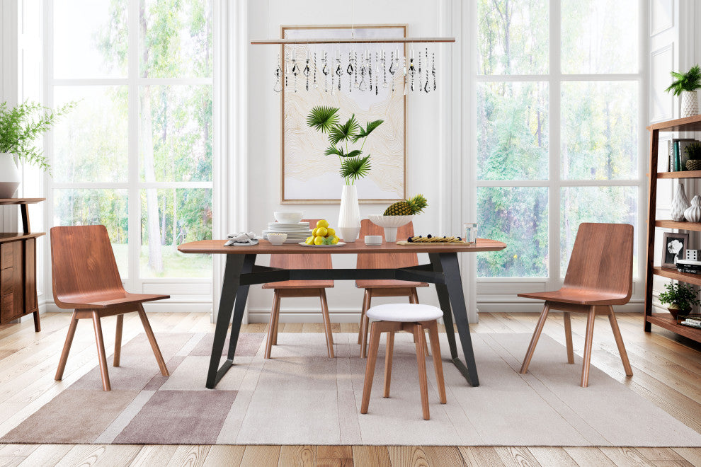 Fletcher Dining Table Walnut/Black