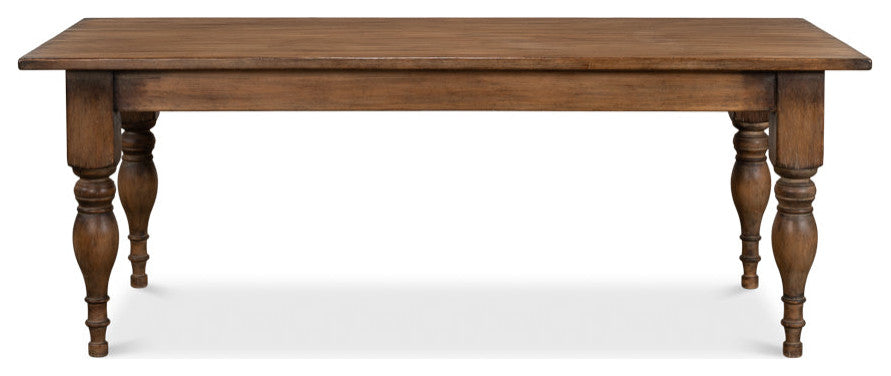 Gabby Dining Table Brown Seats 6