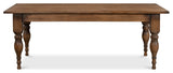 Gabby Dining Table Brown Seats 6