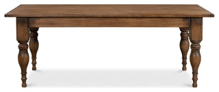 Gabby Dining Table Brown Seats 6