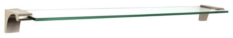 Alno 25" Glass Shelf with Brackets in Polished Nickel