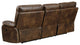 Kimberly Reclining Sofa, Chocolate Brown