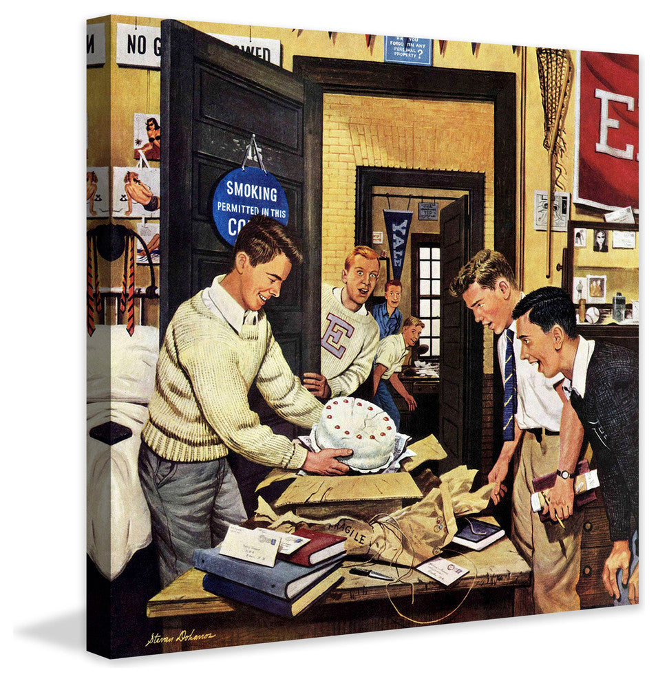 "Package from Home" Painting Print on Canvas by Stevan Dohanos