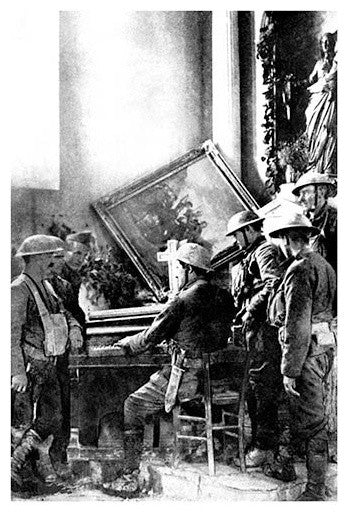 Stop It: Music in the Ruins- Canvas Poster 20" x 30"