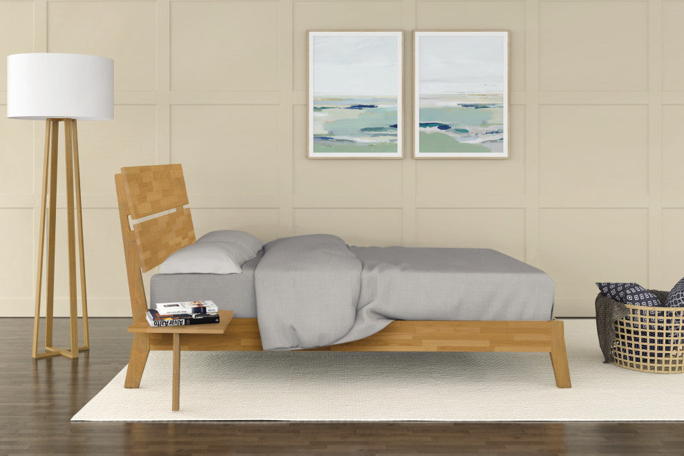 Linn Bed, Natural Cherry, Queen