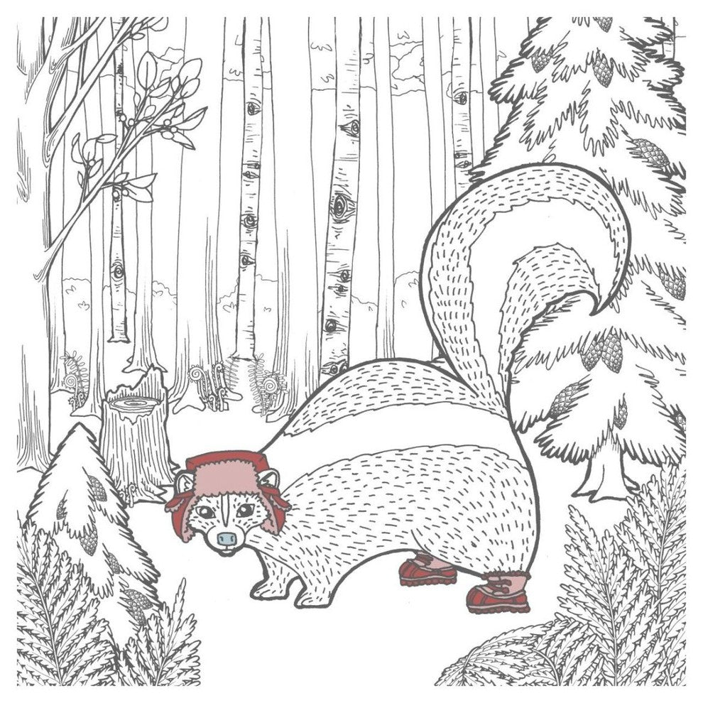 "Color the Forest Color X" Digital Paper Print by Elyse DeNeige, 26"x26"
