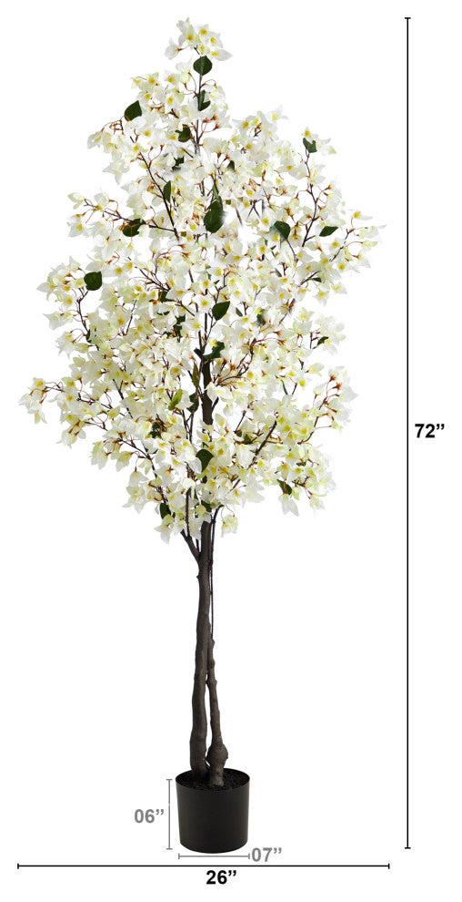 6' Bougainvillea Artificial Tree
