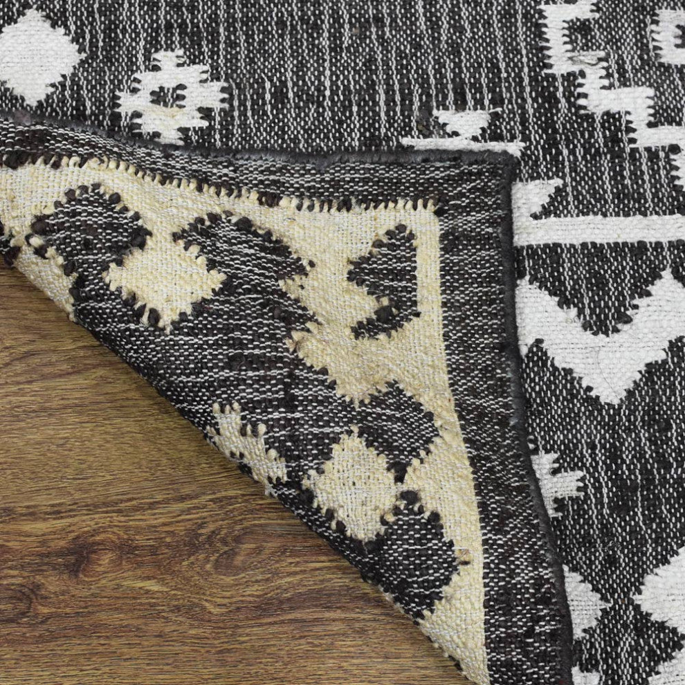 HAND WOVEN JUTE ECO-FRIENDLY AREA RUGS  -Rectangle,White Beige,Oriental Pattern, [Rectangle] 5'x8'