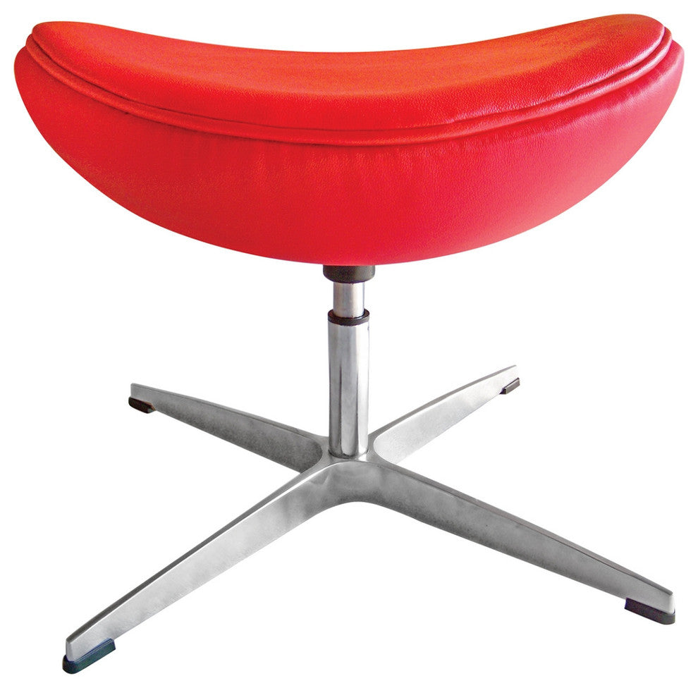 Modern Classics Inner Ottoman Leather, Red