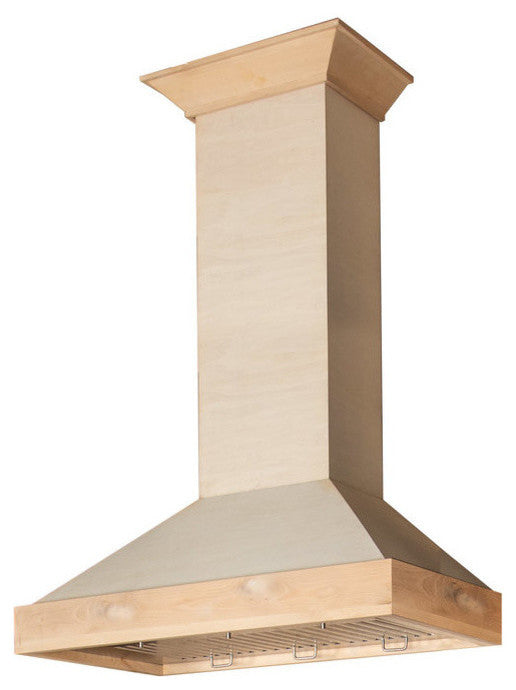 ZLINE 30" Ducted Unfinished Wooden Wall Mount Range Hood