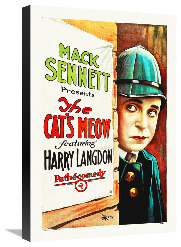"The Cat's Meow" Stretched Canvas Giclee by Hollywood Photo Archive, 16"x24"