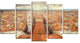"Florence View From Duomo Cathedral" Canvas Print60"x32", 5-Panels