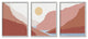 Southwestern Stream Flowing Mountain Landscape Collage, 3pc, each 11 x 14