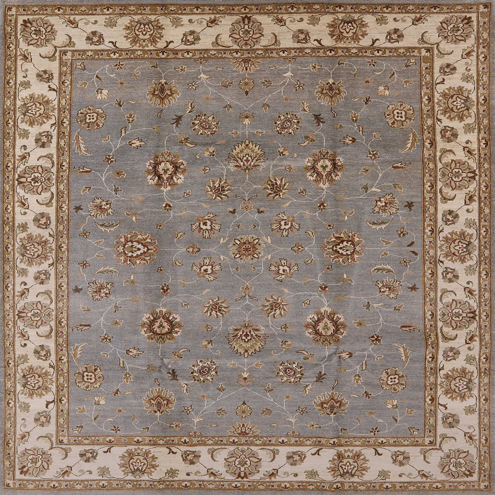 Ahgly Company Indoor Square Mid-Century Modern Area Rugs, 7' Square