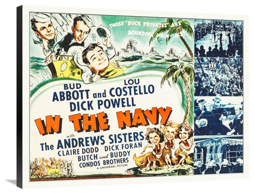 "Abbott & Costello - In The Navy" Canvas by Hollywood Photo Archive, 36x28"