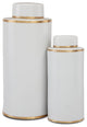 Ivory Tea Canister, 2-Piece Set