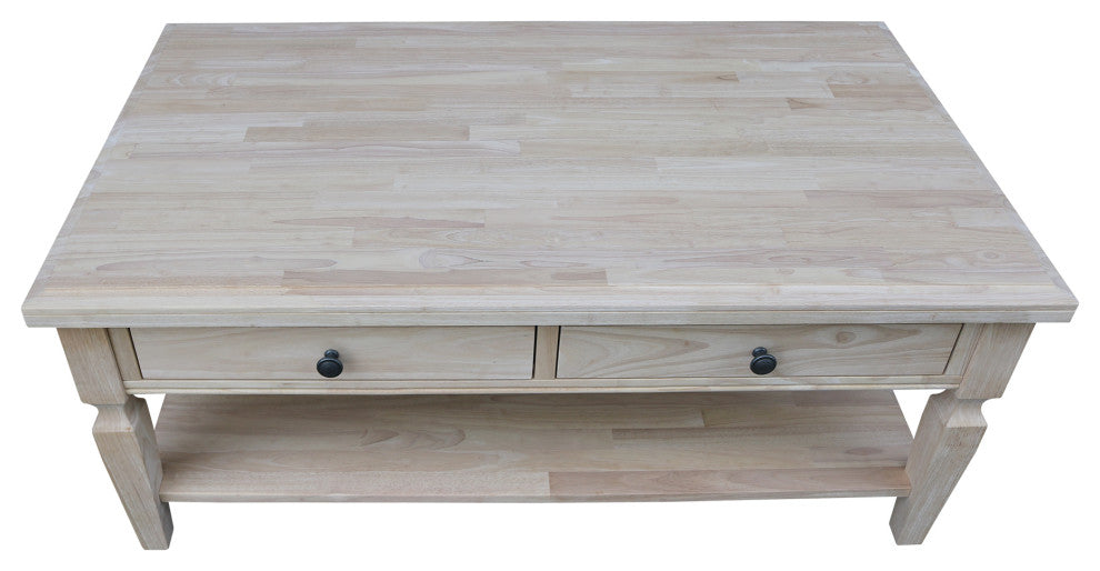 Vista Coffee Table, Unfinished