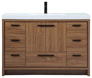 Elegant Lighting VF46048 Wyatt 48" - Walnut Brown