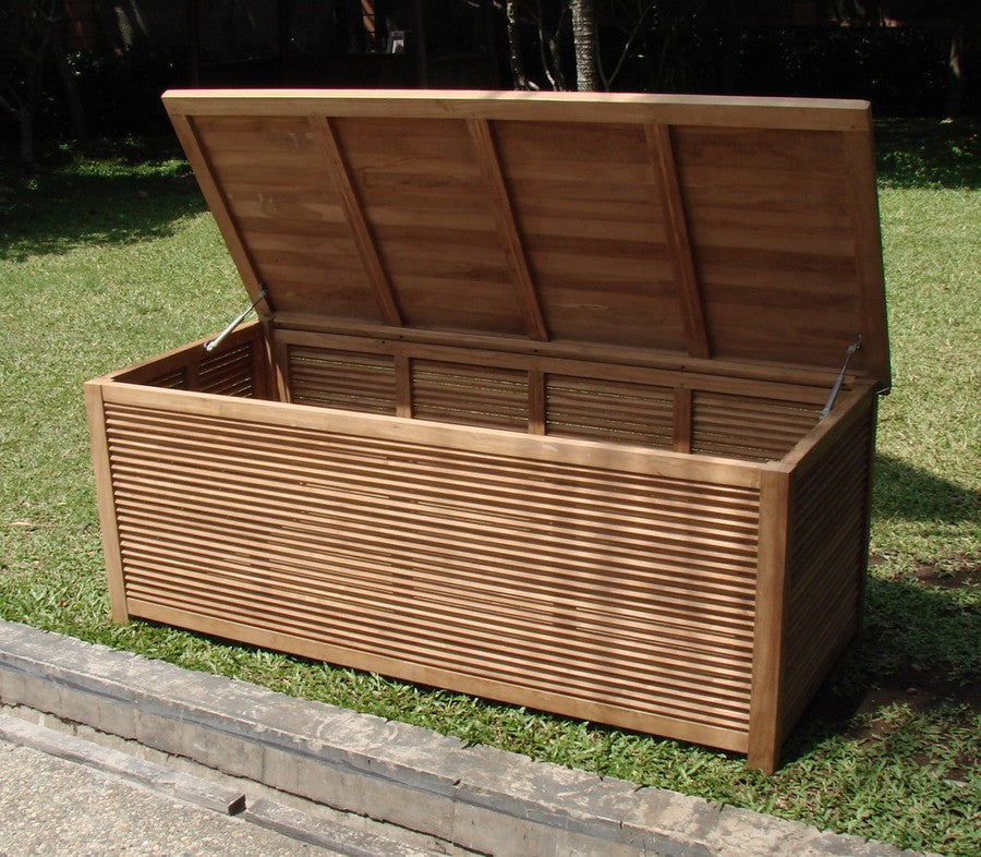 52" Teak Storage Pool Box