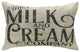 Milk And Cream Linen Pillow