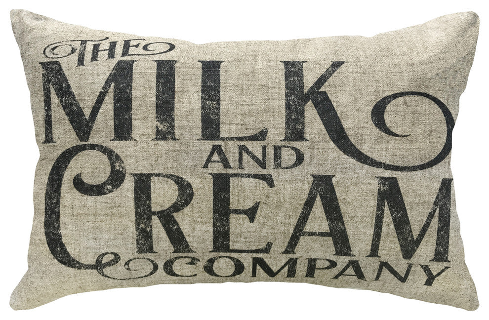 Milk And Cream Linen Pillow