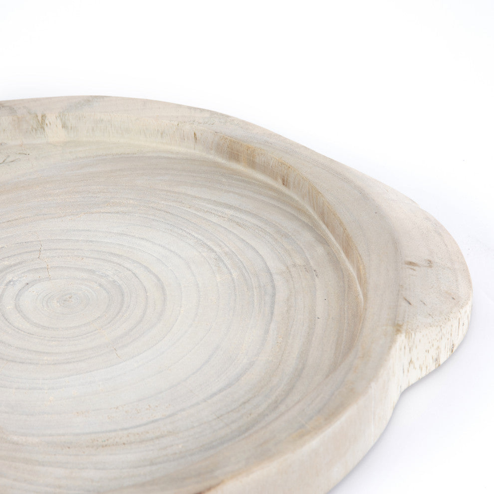 Tadeo Round Tray-Ivory