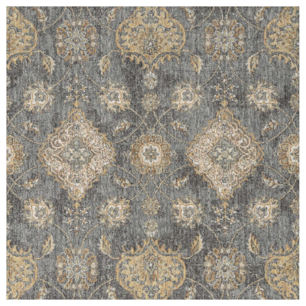 KAS Ria 6822 Slate Gray Sofia Area Rug, 9'x13"