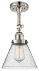 Innovations Lighting 201F-Pn-G44-Led 1 Light Dimmable Led Semi-Flush Mount