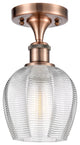 Innovations 516-1C-AC-G462-6-LED 1 LightSemi-Flush Mount, Antique Copper