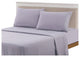 Brushed Microfiber Embroidered 1800 Bedding, 4 Piece, Grey, Queen