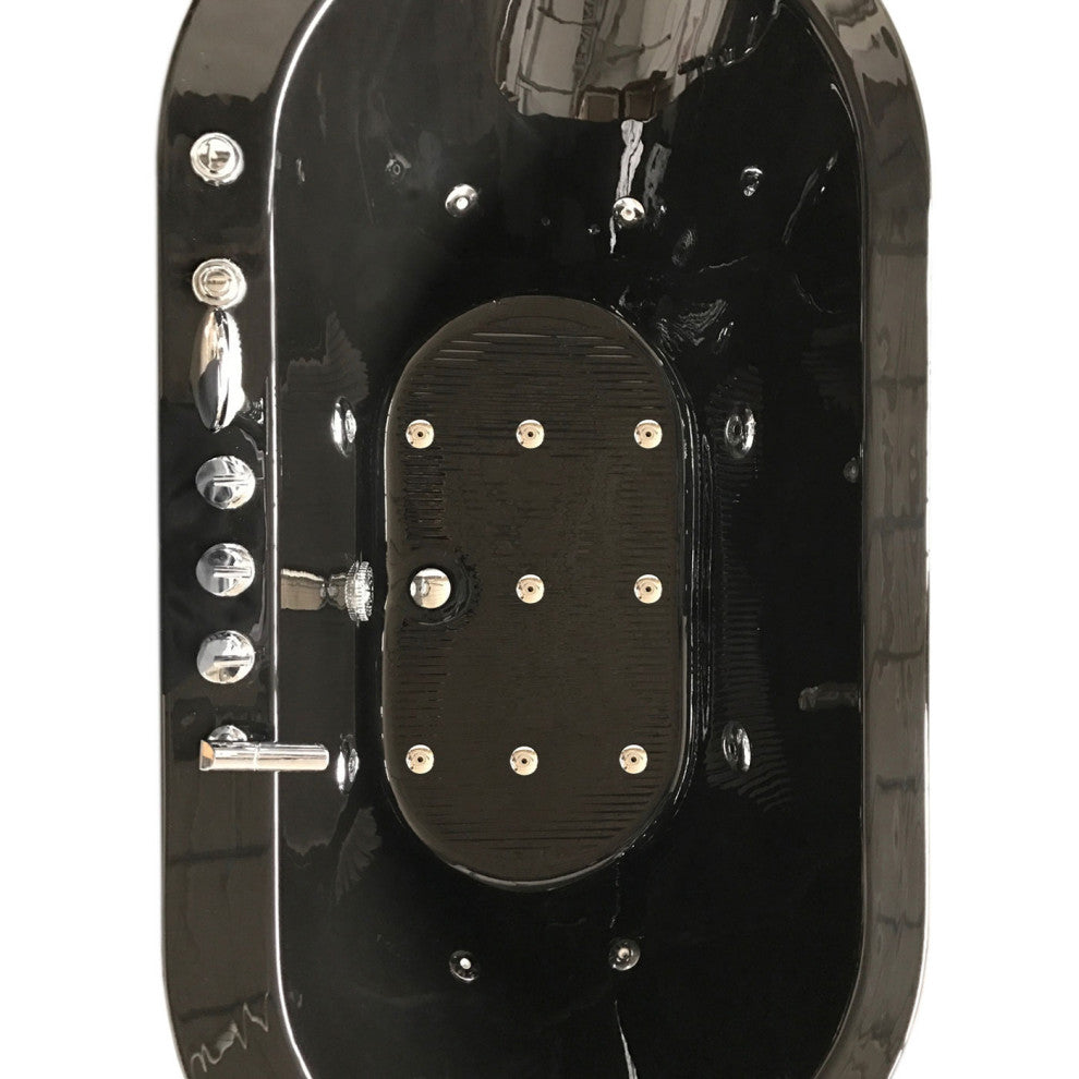Whirlpool Freestanding Bathtub black hot tub - Cancun