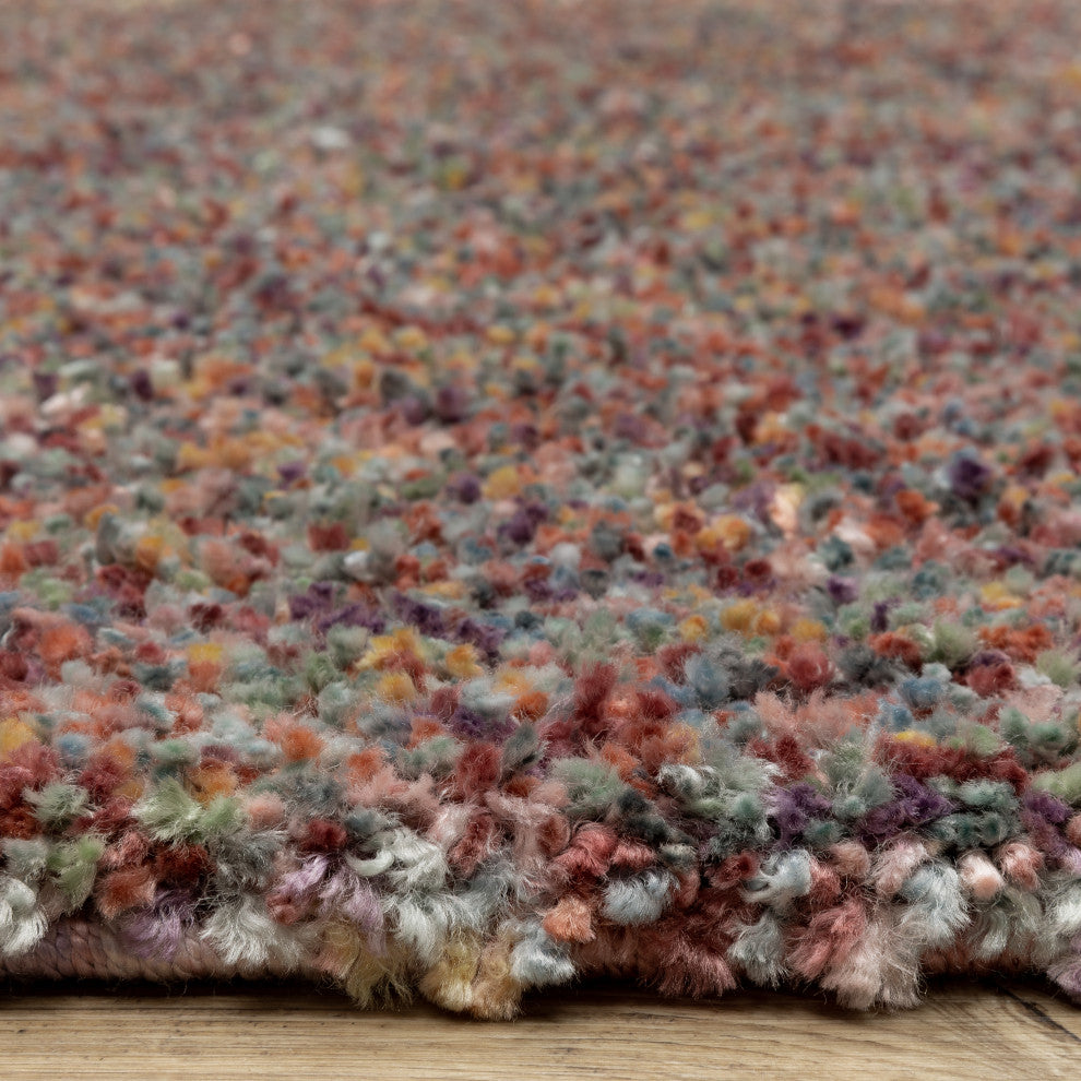 Aurora Abstract Multi-colored Indoor Area Rug, Multi-colored, 9'10" x 12'10"