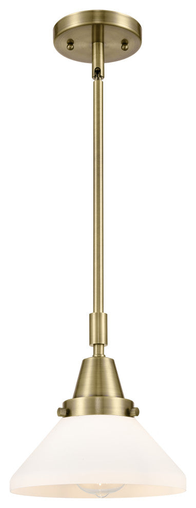 Innovations Lighting 447-1S-AB-G4471-LED Caden 1 Light 8" Mini Pendant