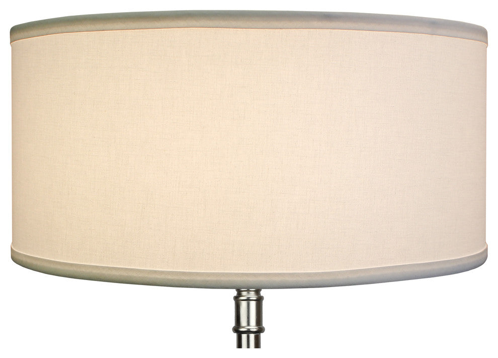 Fenchel Shades, 17"x17"x8" Spider Attachment Drum Lamp Shade, Linen