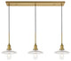 Living District Wa-Lightz 3-Light Brass Pendant