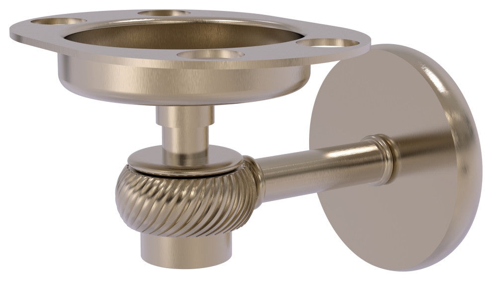 Satellite Orbit One Toothbrush Holder With Twist Accents, Antique Pewter