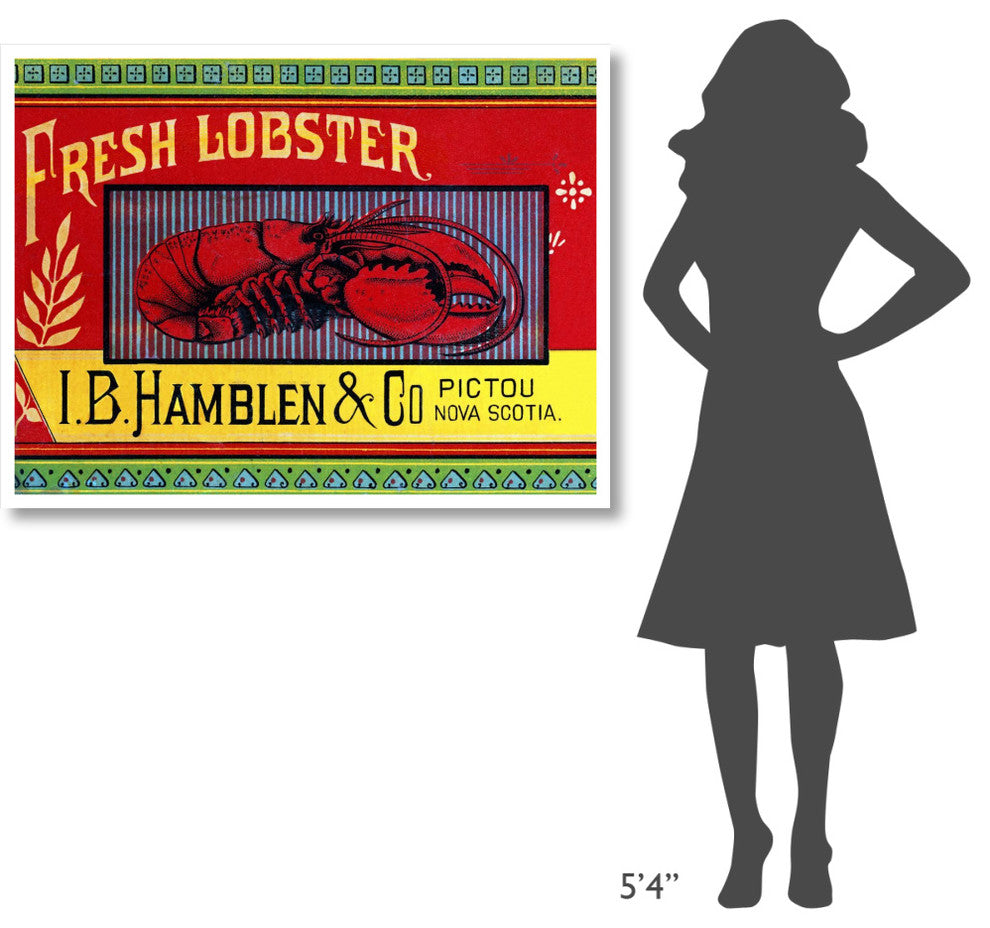 "Fresh Lobster" Digital Paper Print by Retrolabel, 46"x35"