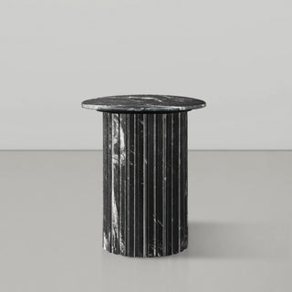 Genoa Marble End / Side Table, Black