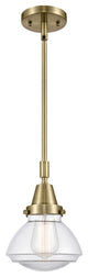 Innovations 447-1S-AB-G322-LED Olean 1 Light Mini Pendant, Antique Brass
