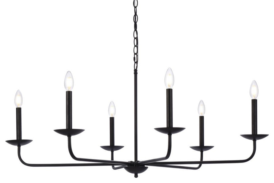 Living District LD812D42BK Cohen 42" Pendant, Black