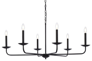 Living District LD812D42BK Cohen 42" Pendant, Black